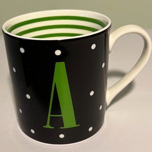 kate spade New York TO THE LETTER Monogram Initial A Mug by Lenox